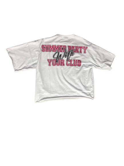 Summer party cropped T-shirts