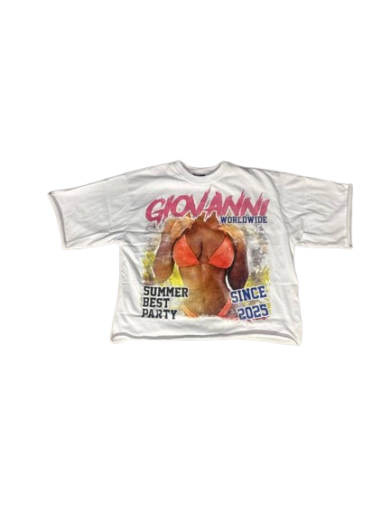 Summer party cropped T-shirts